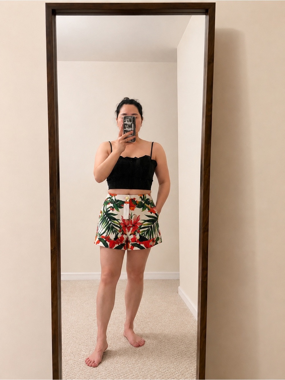 BNWT Ted Baker Quellia Tropical Shorts – Size 0 + FREE Sigrid Olsen Top